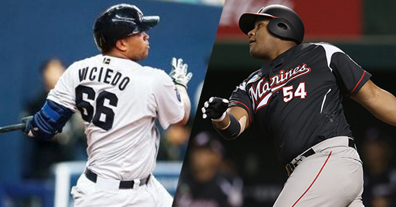 Los sluggers cubanos Dayán Viciedo y Alfredo Despagine picaron cerca de ser elegidos