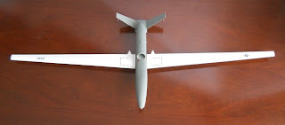 maqueta estatica de drone rq-4 global hawk