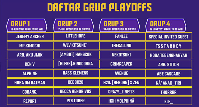 daftar grup playoffs