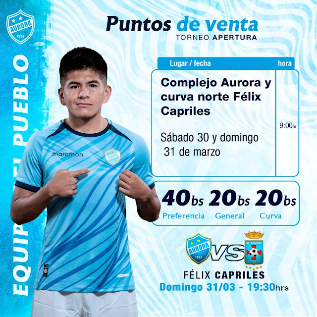 Venta de Entradas Aurora vs Blooming