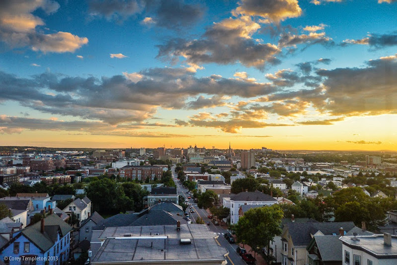 Beautiful Sunset over Portland, Maine. September 2013. Photo by Corey Templeton.