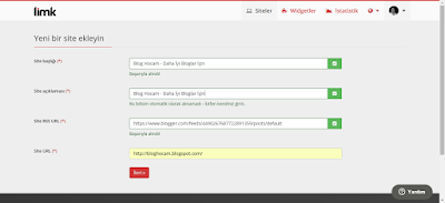 limk site ekle