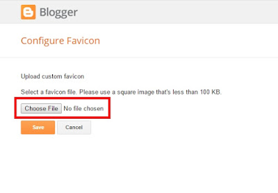 Add, Change, Replace and Remove Favicon in Blogger CMS