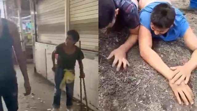Sicarios levantaron y tablearon a 2 sujetos que agredieron y se burlaron de la señora Rosita en el Mercado Municipal de Sahuayo, Michoacán