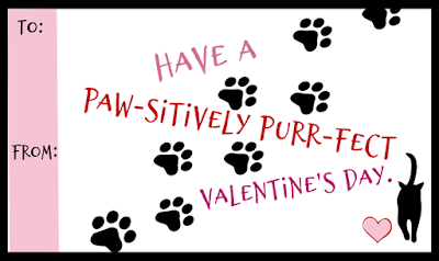 Kitten and Cat Printable Valentines @michellepaigeblogs.com