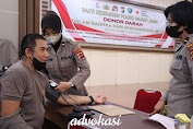 Polres Muaro Jambi menggelar Kegiatan Bhakti sosial Donor Darah menyambut hari Bhayangkara ke 76.