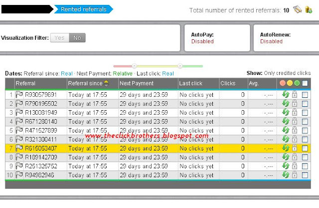 Click Brother's First 10 rent referrals