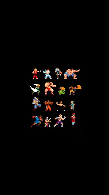 street fighter characters wallpaper for phone