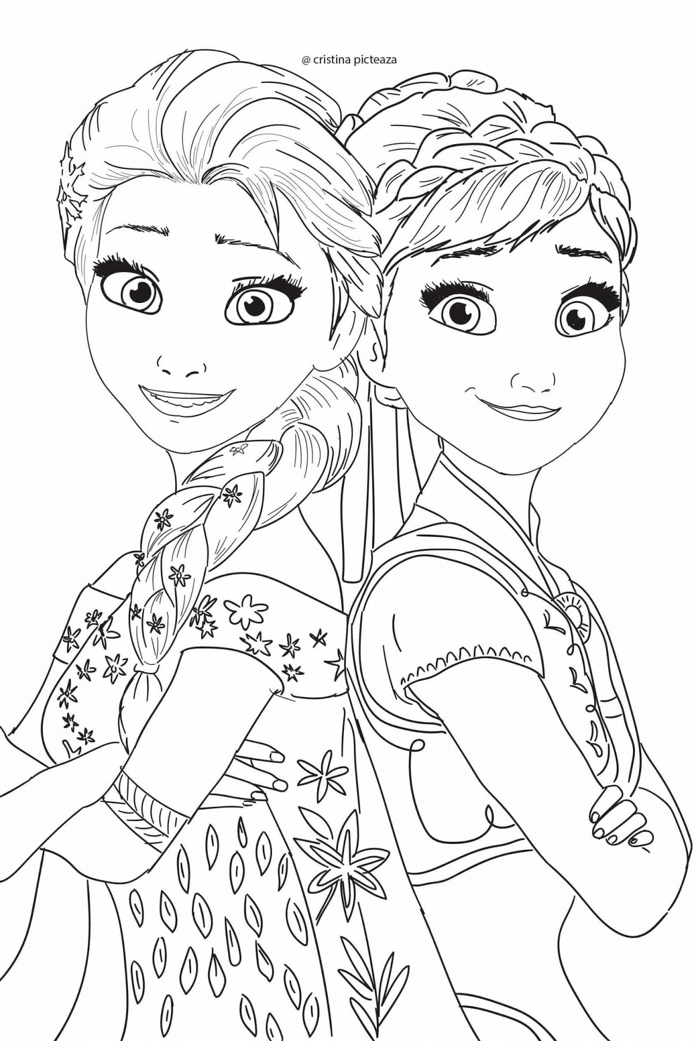 Printable Coloring Extraordinary Frozen