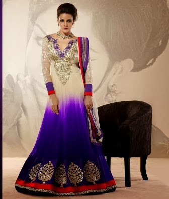 Dual Color Bollywood Suit Dresses