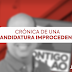 Crónica de una candidatura improcedente