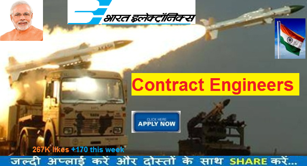 BEL RECRUITMENT 2016 APPLY FOR 20 CONTRACT ENGINEER POSTS