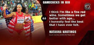 Gamecock Natasha Hastings advances to 400m semifinal at Rio 2016 Olympics 