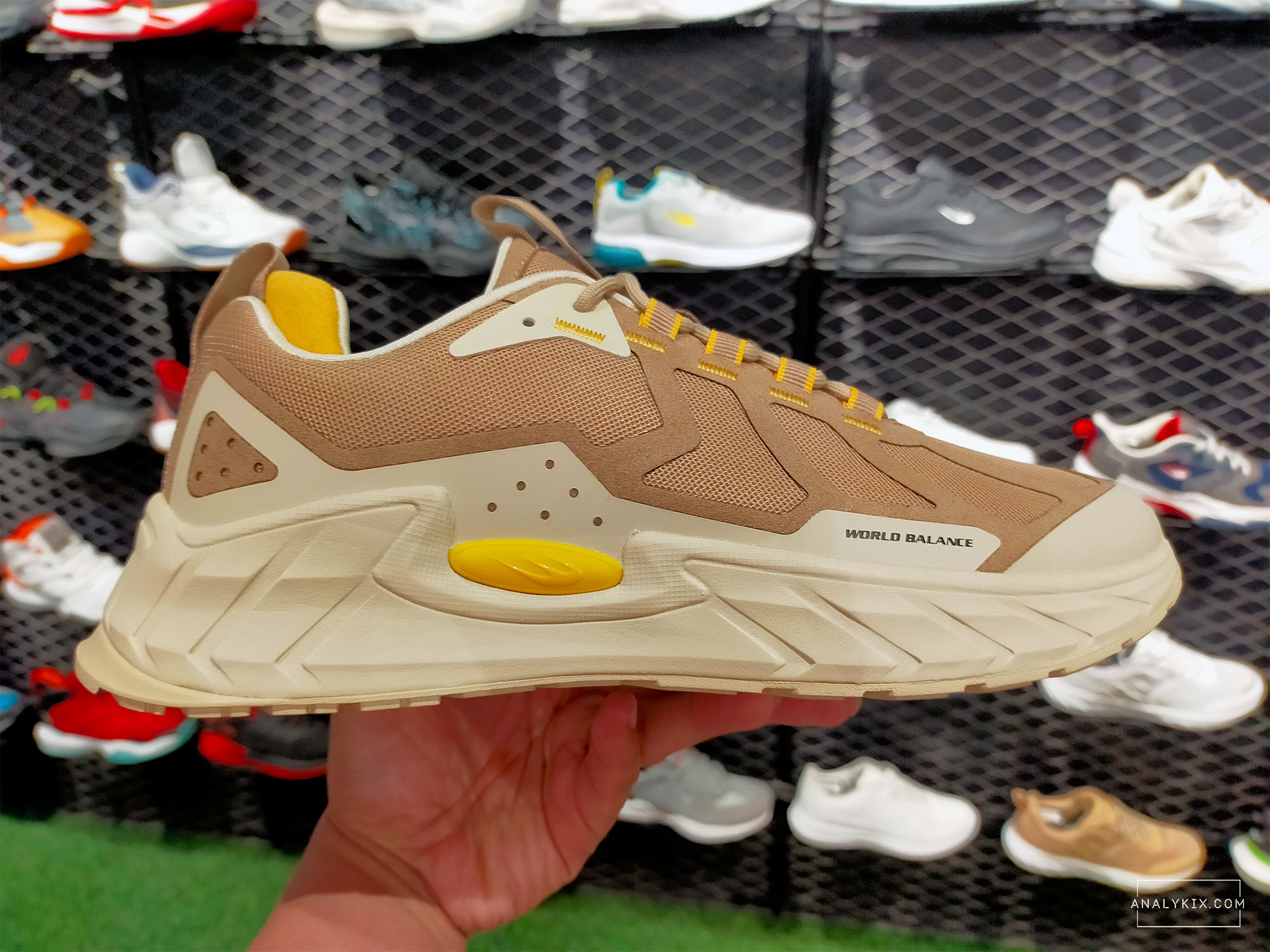 beige colorway of World Balance Vista Trail