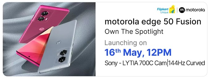 Motorola Edge 50 Fusion: मोटोरोला जबरदस्त फीचर्स के साथ 16 may को भारत में लॉन्च कर रहा स्मार्टफोन 