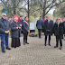  SPINAZZOLA: DEPOSIZIONE DI UNA LAPIDE NELLA VILLA COMUNALE IN MEMORIA DI GIOVANNI PALATUCCI ULTIMO QUESTORE DI FIUME MEDAGLIA D'ORO AL VALOR CIVILE    