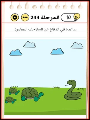 حل Brain Test المرحلة 244