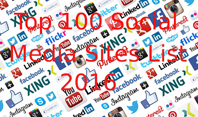 Top 100 Social Media Sites 2016