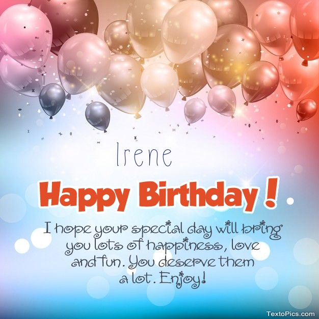 happy birthday irene images