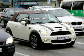 White Mini Cooper Convertible