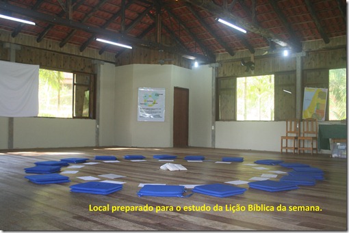 Local preparado para o estudo da LBs