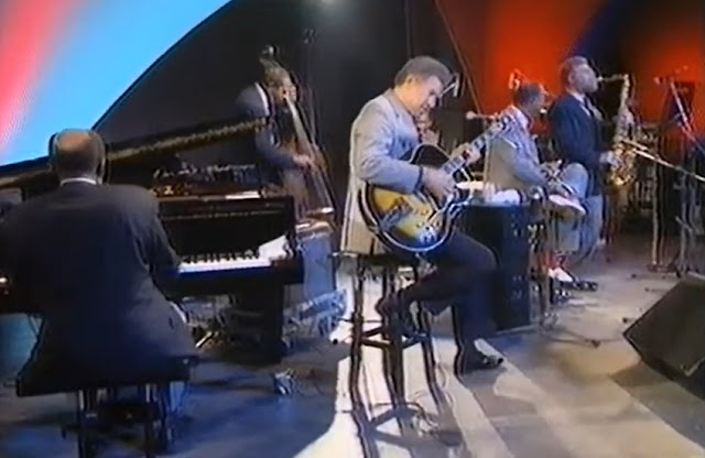 Le sextet de Clark Terry au Brecon Jazz Festival  en 1992.