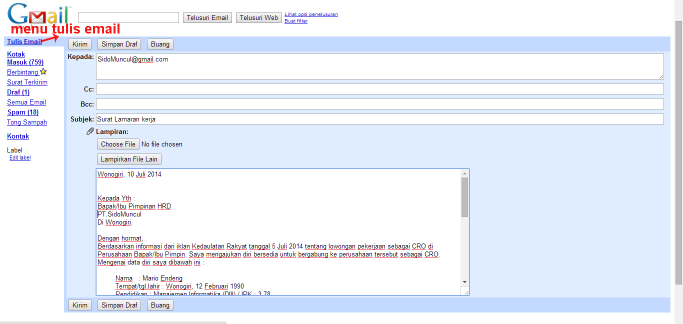 [LENGKAP] Cara Mengirim Surat Lamaran via Email beserta 
