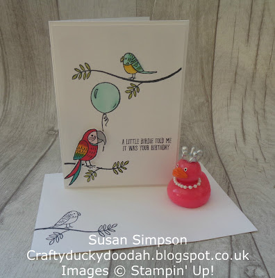 #stampinupik, #lovemyjob, Craftyduckydoodah!, Bird Banter, Coffee & Cards project April 2018, Stampin' Up! UK Independent  Demonstrator Susan Simpson, Supplies available 24/7 from my online store, 