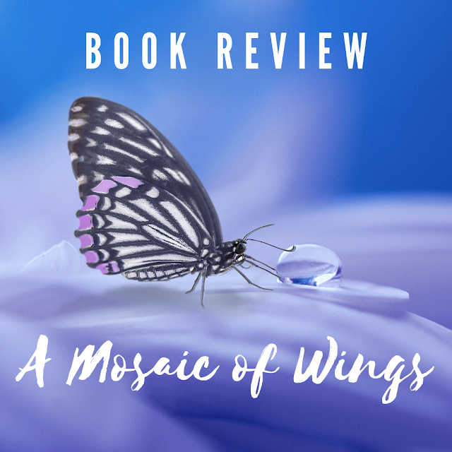 butterfly photo with text: A Mosaic of Wings; Book Review