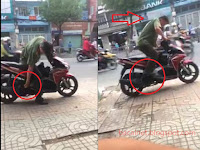 ADA YANG ANEH GAK? Motor Matic Engkolnya Di Kanan, COBA PERHATIKAN !!!