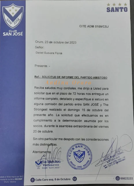 San José Campeón 2018 y The Strongest