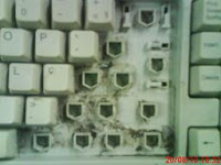 teclado sujo