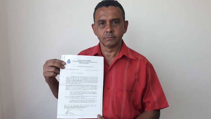Vereador Prof. Paulo aciona Ministério Público contra a Prefeitura de São Gonçalo