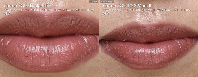 Lips comparison