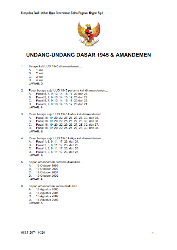Contoh Soal Cpns 2018 Pdf Dan Pembahasannya / 77+ Download Contoh Soal CPNS 2018 PDF + CAT Beserta ... : Soal cpns pancasila disertai pembahasan ­ scribd 3.