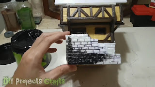How to Build Miniature Medieval House Village Inn