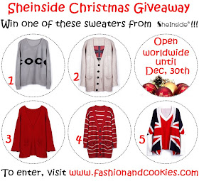 Sheinside giveaway on Fashion and Cookies