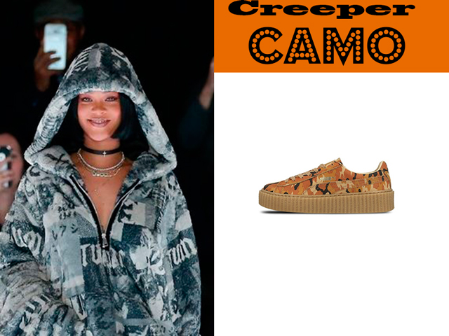 Conheça o sapato premiado da Rihanna: Creeper Camo