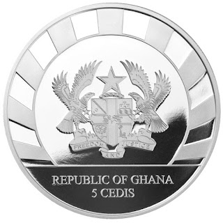 2019 Republic of Ghana 1 oz Silver Giants of the Ice Age Great Horn Megaloceros