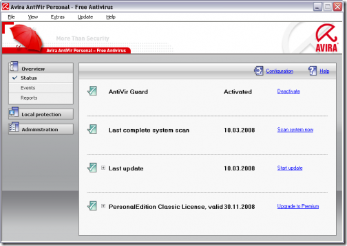 top 10 free antivirus softwares 2011 avira