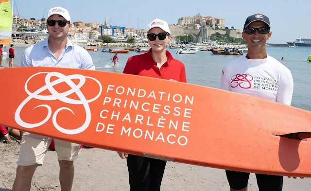 The Princess Charlene of Monaco Foundation and the Monegasque Marine Academy. Princess Gabriella and Princess Charlene