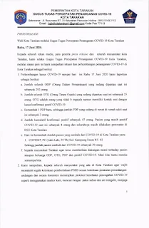 Press Release COVID-19 Tarakan 17 Juni 2020 - Tarakan Info