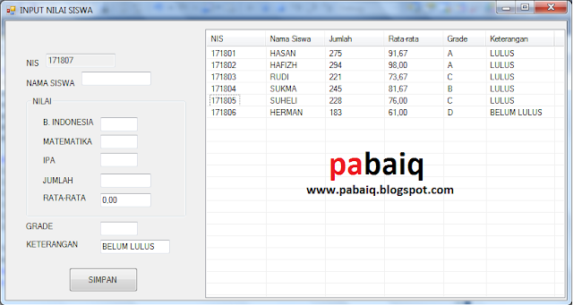 Array Multidimensi pada VB.NET