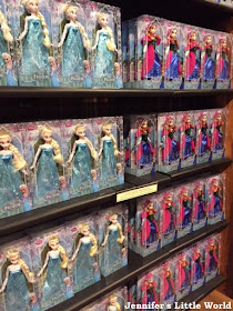 Frozen Elsa and Anna dolls for sale at Disney World