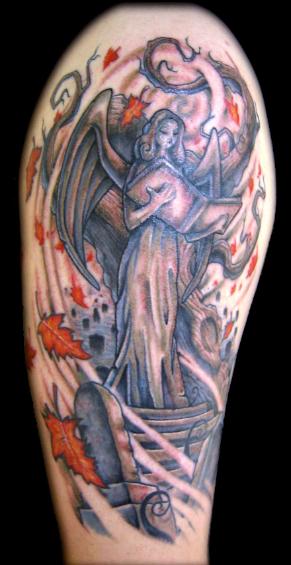 STYLE TATTOO'S Arch Devious And Graveyard Angel Tattos Design