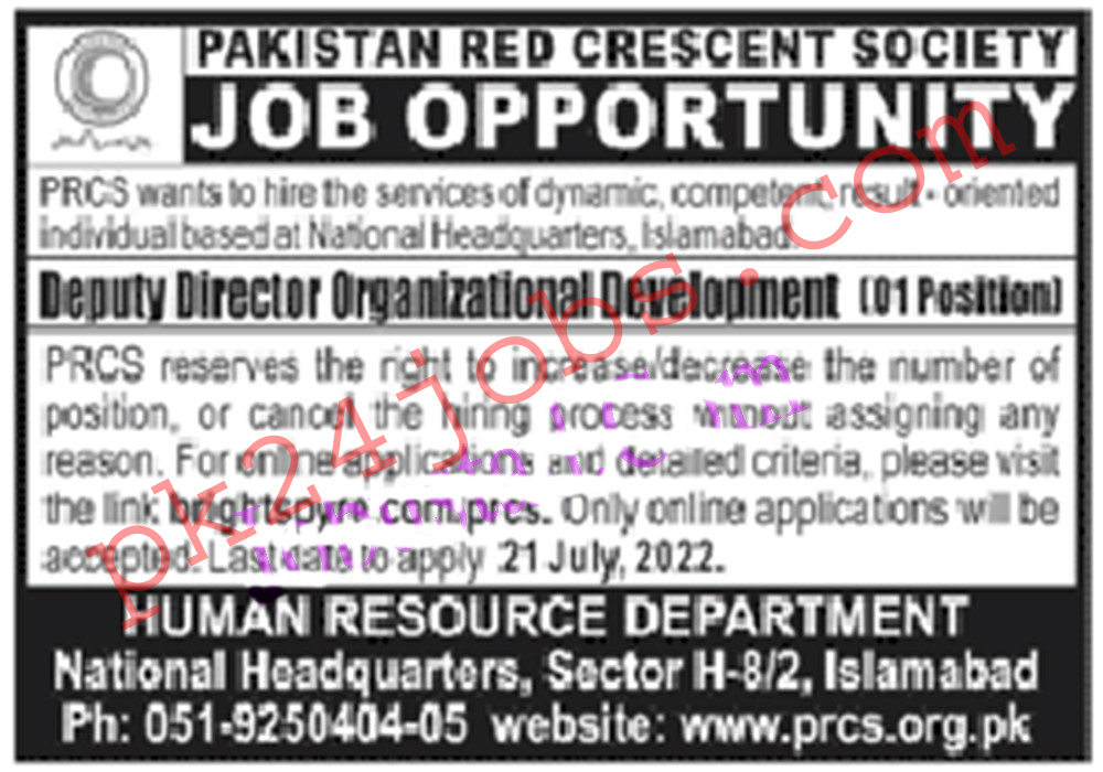 Red Crescent Society Jobs 2022 – Today Jobs 2022