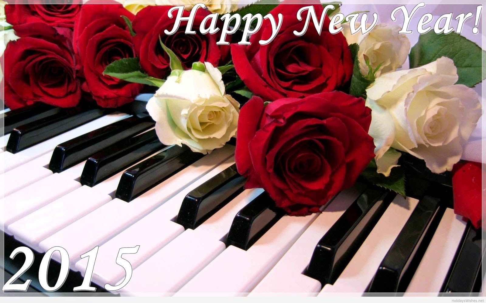 Happy New Year 2015 Rose Photo Free Download