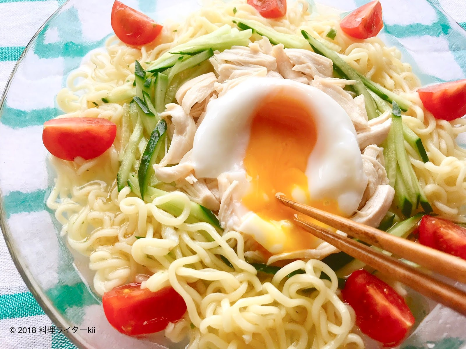 インスタントラーメンのアレンジ 辛酸っぱい冷やしラーメンの作り方