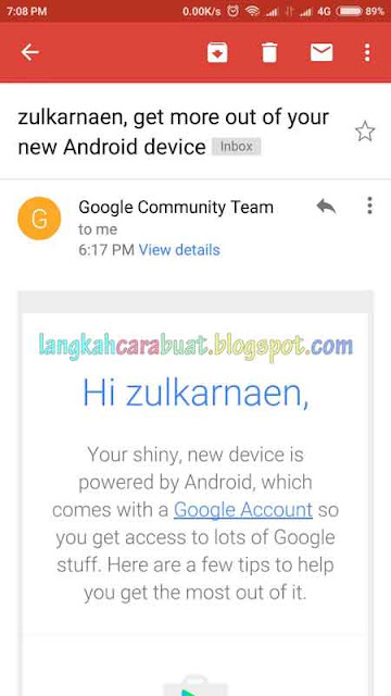 Cara Menambahkan Akun Google Di Android