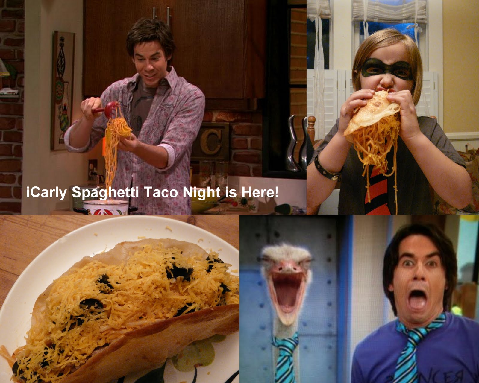 Icarly Culinary Challenge Spaghetti Tacos